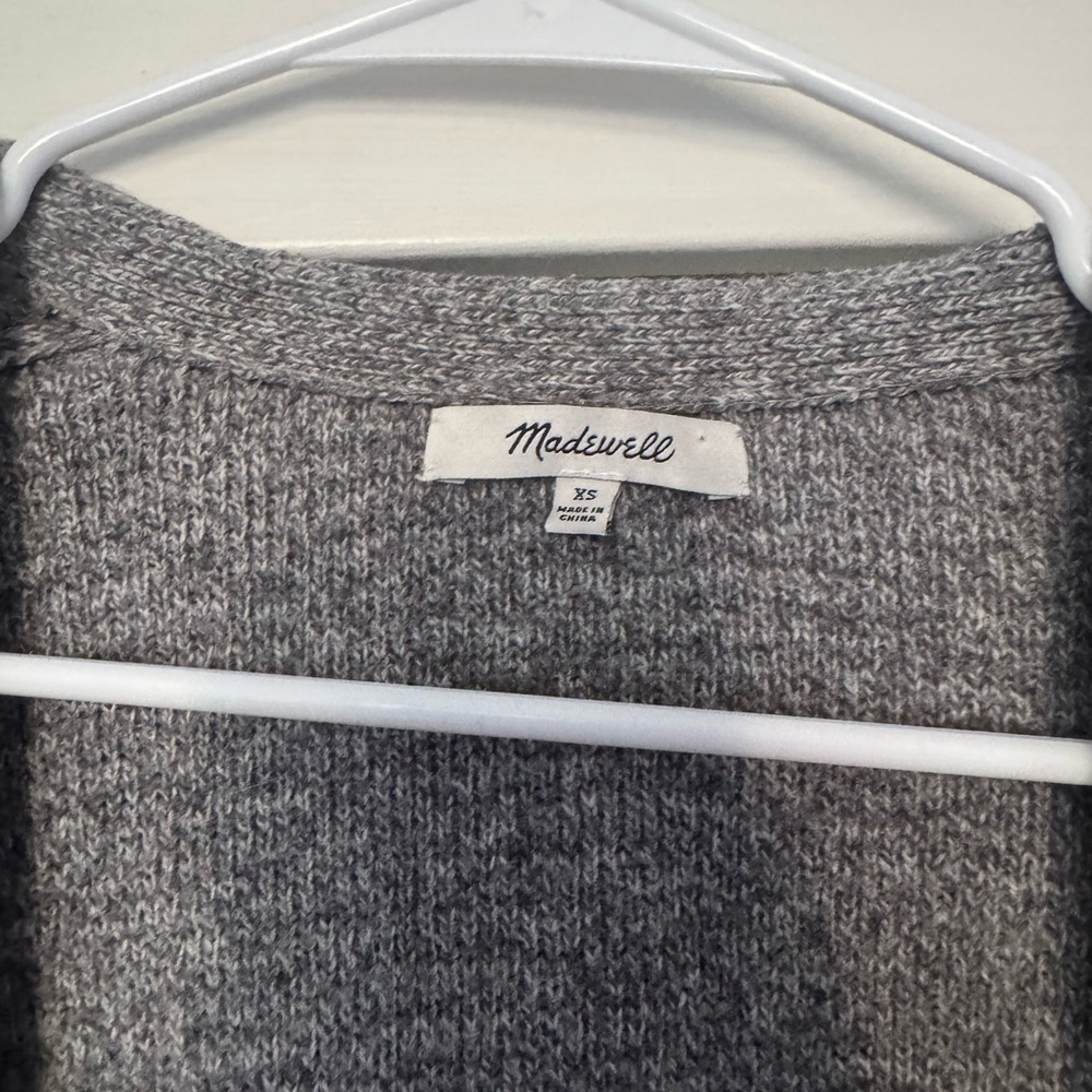 Madewell Gray Women's Cardigan Sweater - Picture 3 of 4